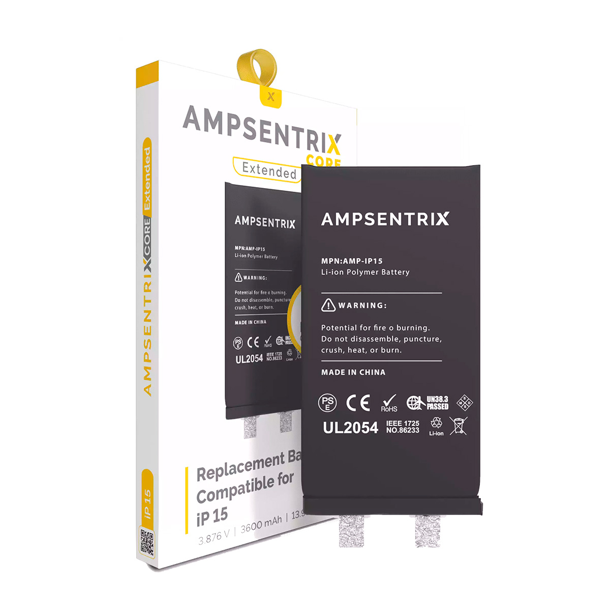 Bateria Ampsentrix Core Extended iPhone 15